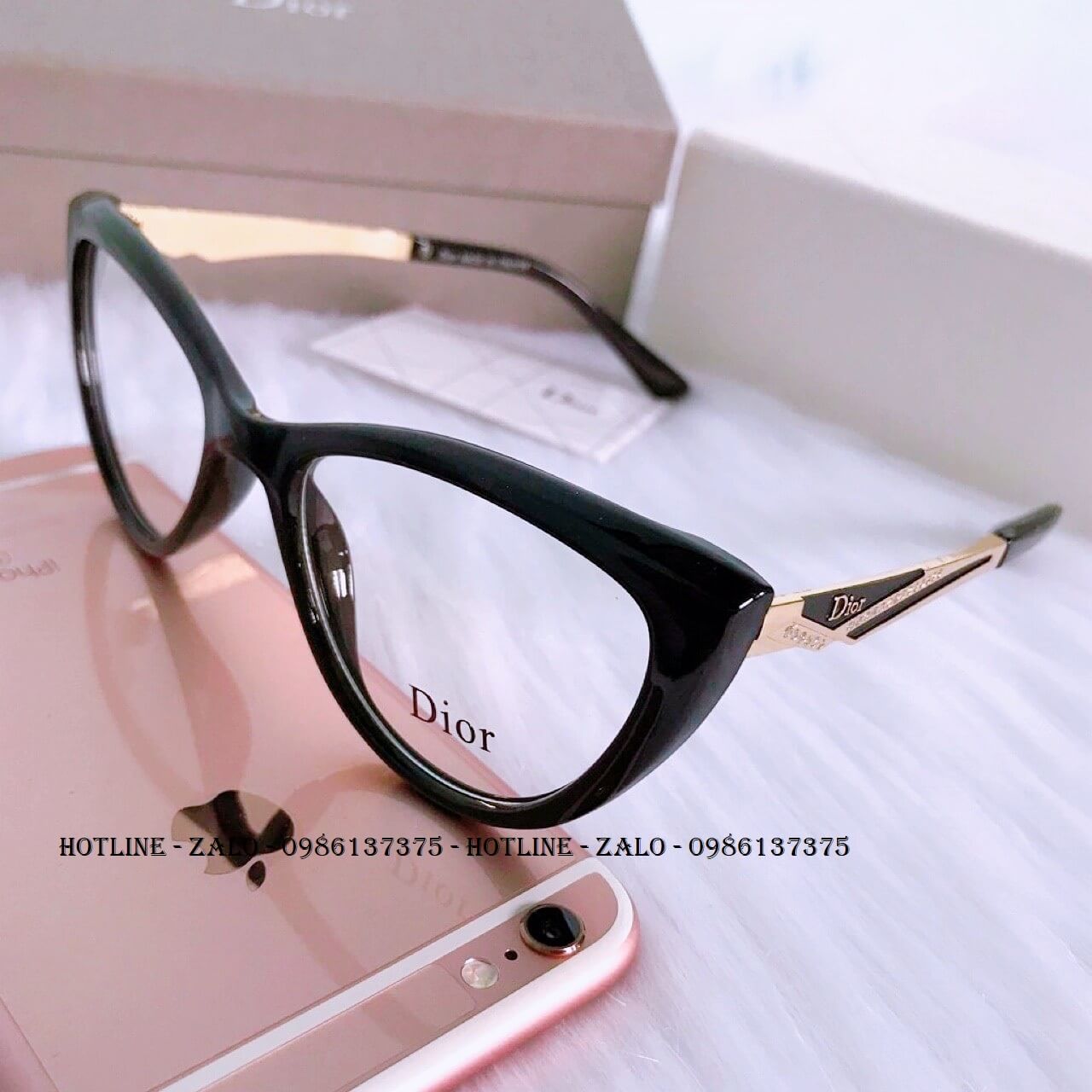 Gọng Kính Dior mắt mèo thời trang 2 màu càng gọng kim loại vàng MixASale #14 Gọng Kính Dior mắt mèo thời trang 2 màu càng gọng kim loại vàng MixASale